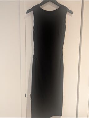 Bottega Veneta Black Sleeveless Sheath Dress with Back Zipper